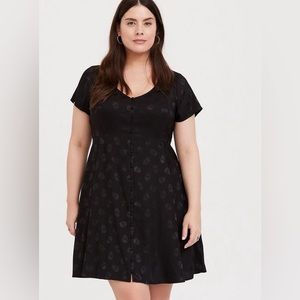 Torrid Black Skull Dress